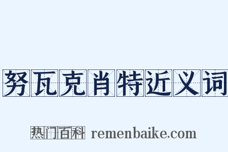 努瓦克肖特近义词是什么意思的图片